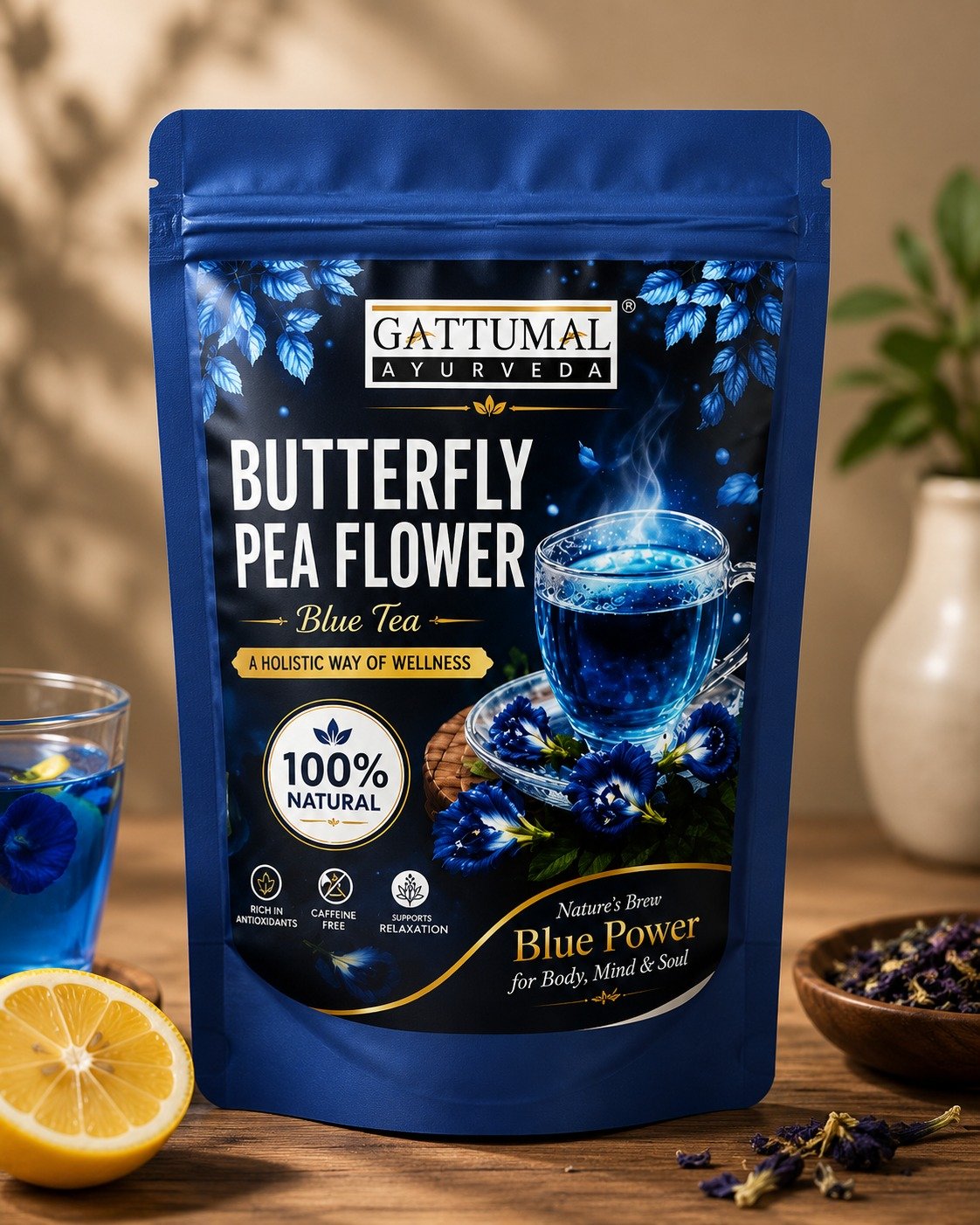 Blue Tea Pea Flower