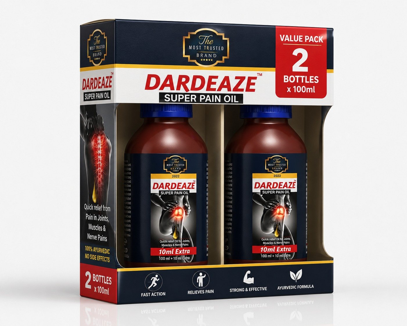 DARDEAZE Super Pain Relief Oil (Pack of 2) 110 ml each