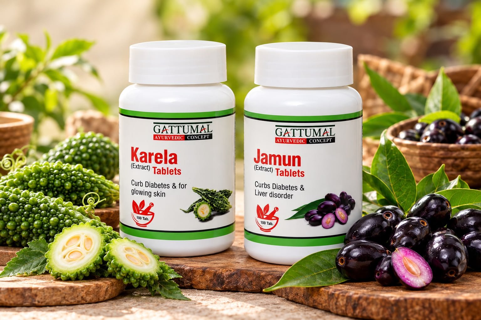 Combo of Jamun karela tablets