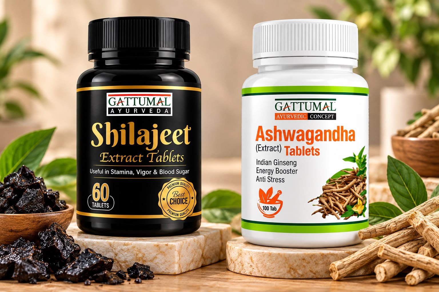 Shilajit and Ashwagandha Tablet